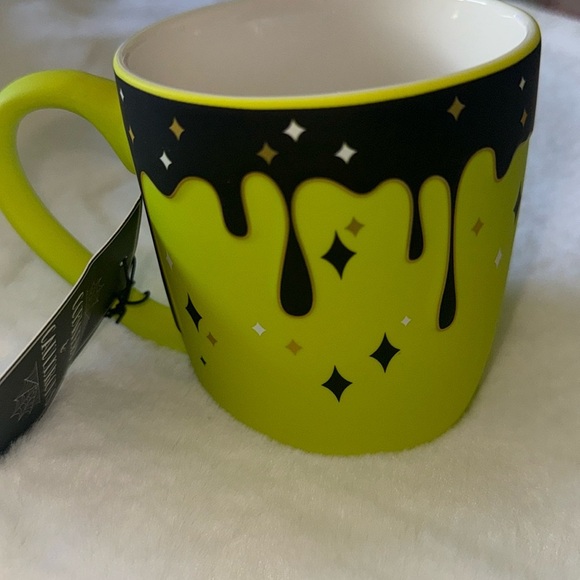 NEON Lime Green Ghost Soft Touch Coffee 16oz Mug TikTok Halloween drippinp - Picture 3 of 5
